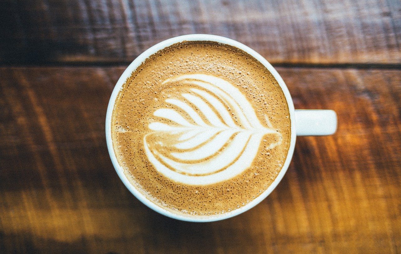 coffee, latte art, cup